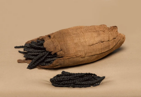 Ancient Egyptian Hair Extensions Wrapped in Linen